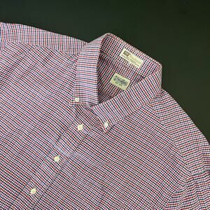 VTG Gitman Bros Shirt Mens XXL Plaid Button Up LongSsleeve Kashmyl Cotton USA